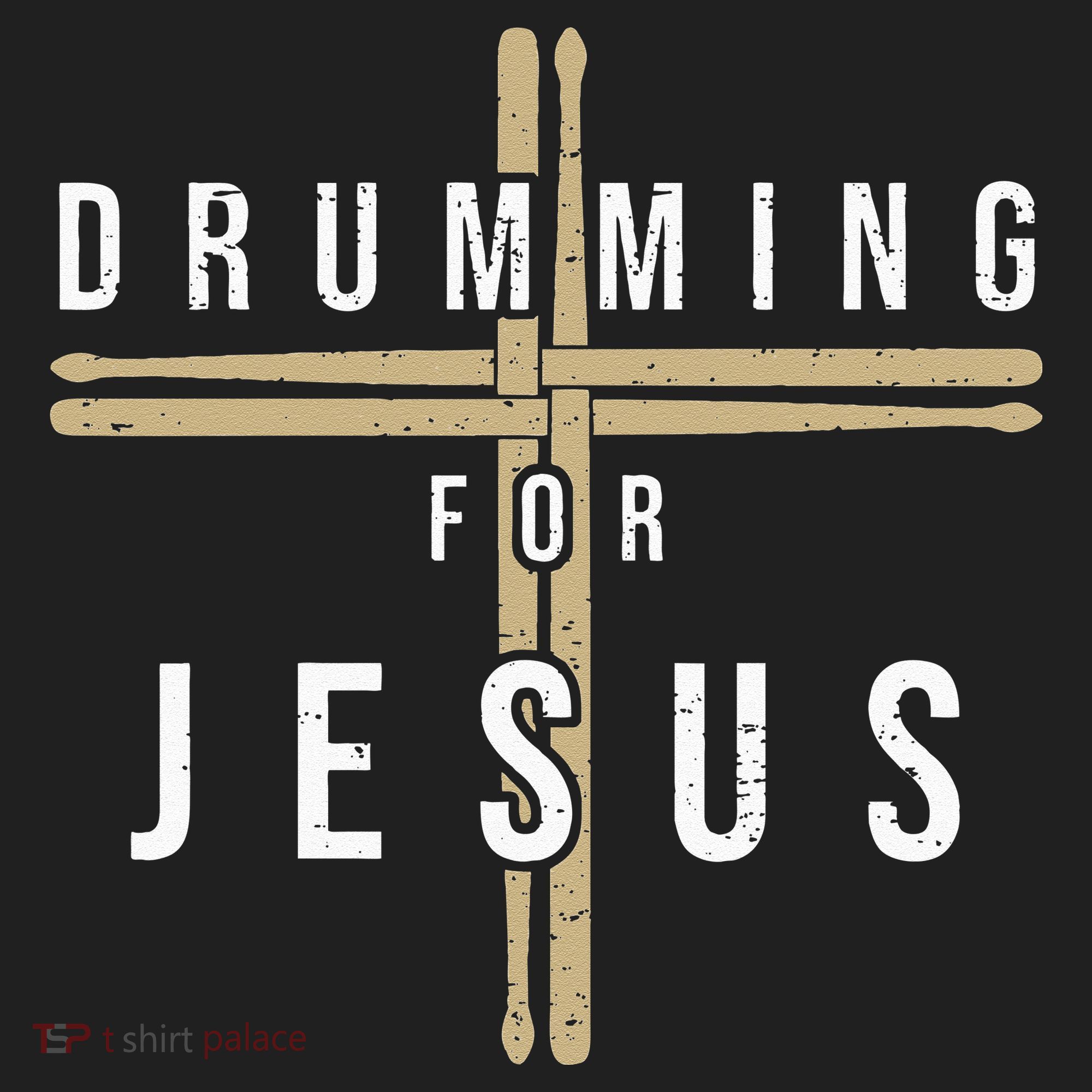 Drummer Drumming Drums Percussion I Jesus Christian Church Golf Towel