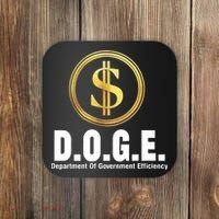 D.O.G.E Doge Department Of Government Efficiency Coaster thumb 0
