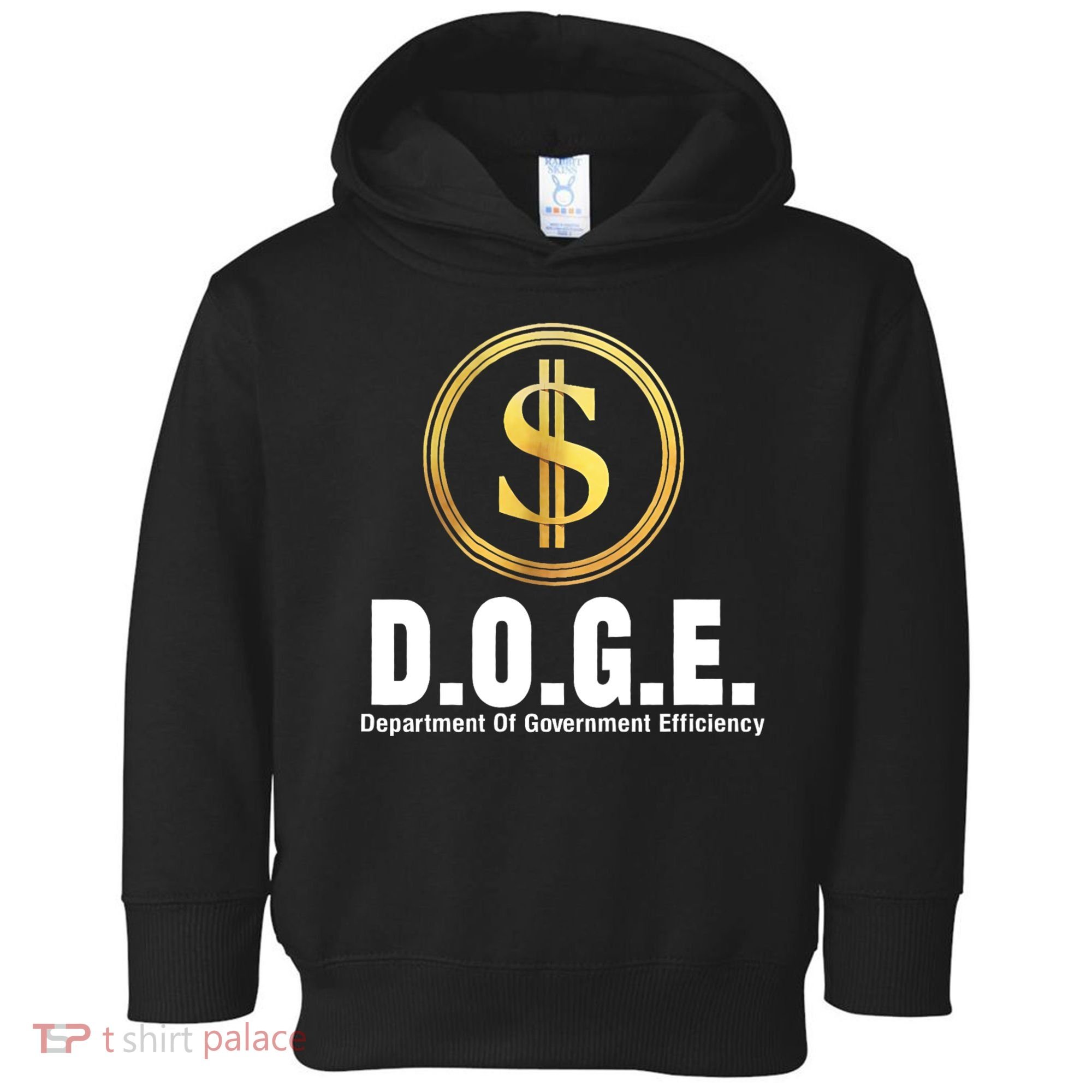 D.O.G.E Doge Department Of Government Efficiency Toddler Hoodie