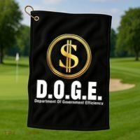 D.O.G.E Doge Department Of Government Efficiency Golf Towel thumb 1