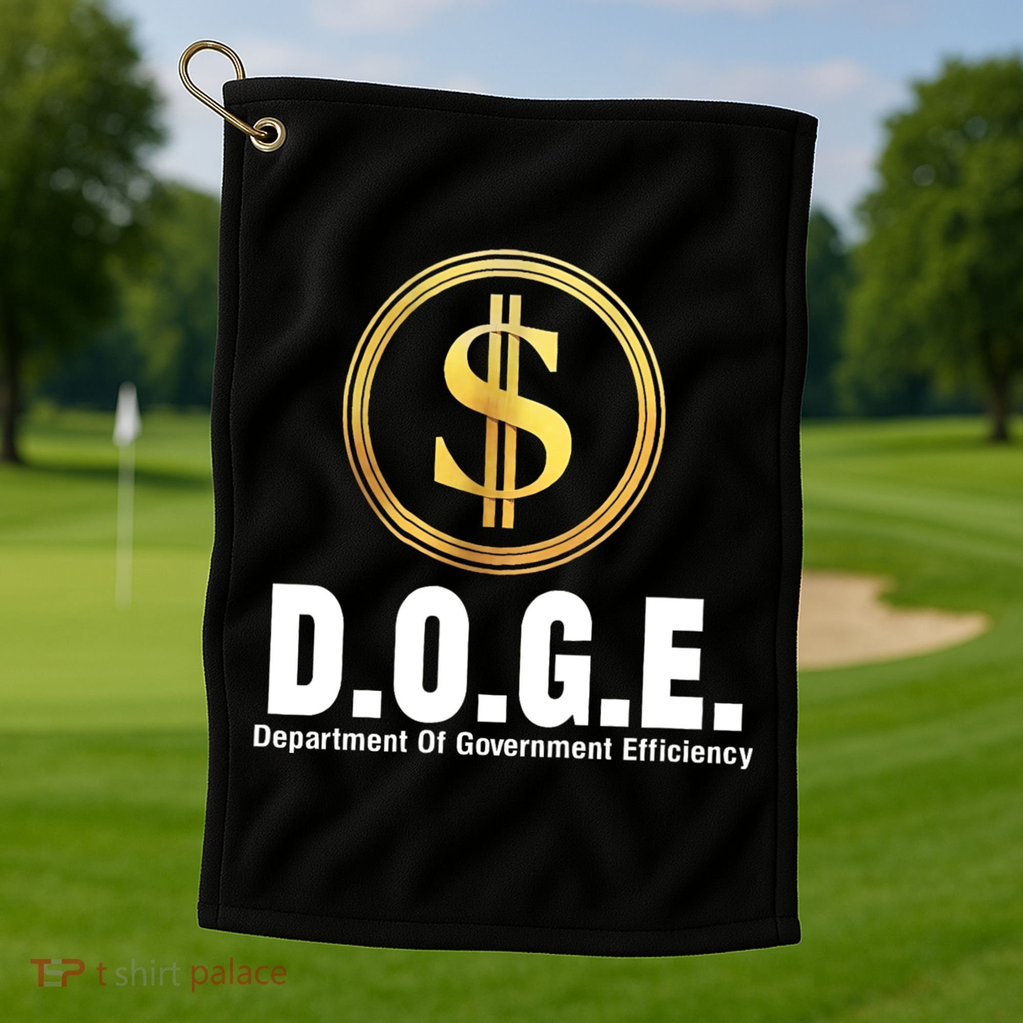 D.O.G.E Doge Department Of Government Efficiency Golf Towel