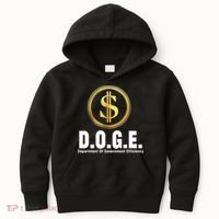 D.O.G.E Doge Department Of Government Efficiency Kids Hoodie thumb 0