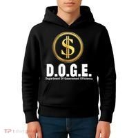 D.O.G.E Doge Department Of Government Efficiency Kids Hoodie thumb 4