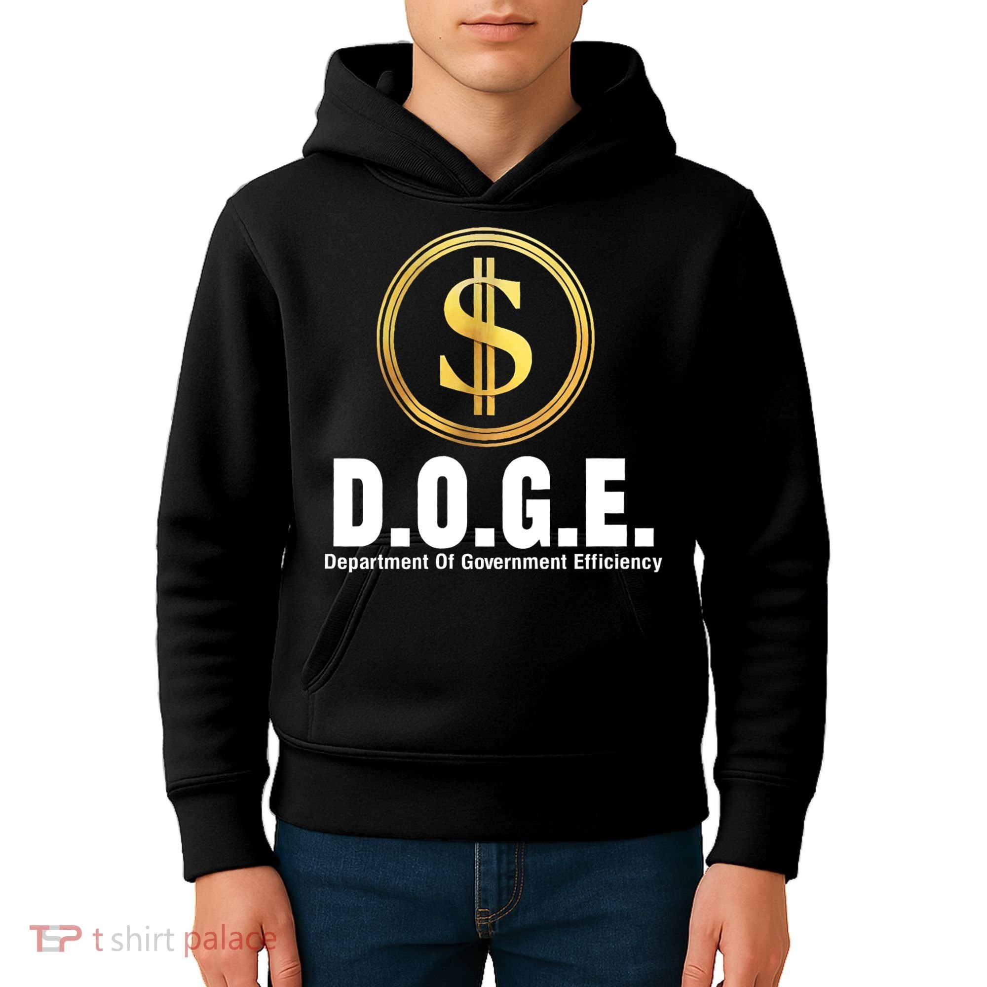 D.O.G.E Doge Department Of Government Efficiency Kids Hoodie