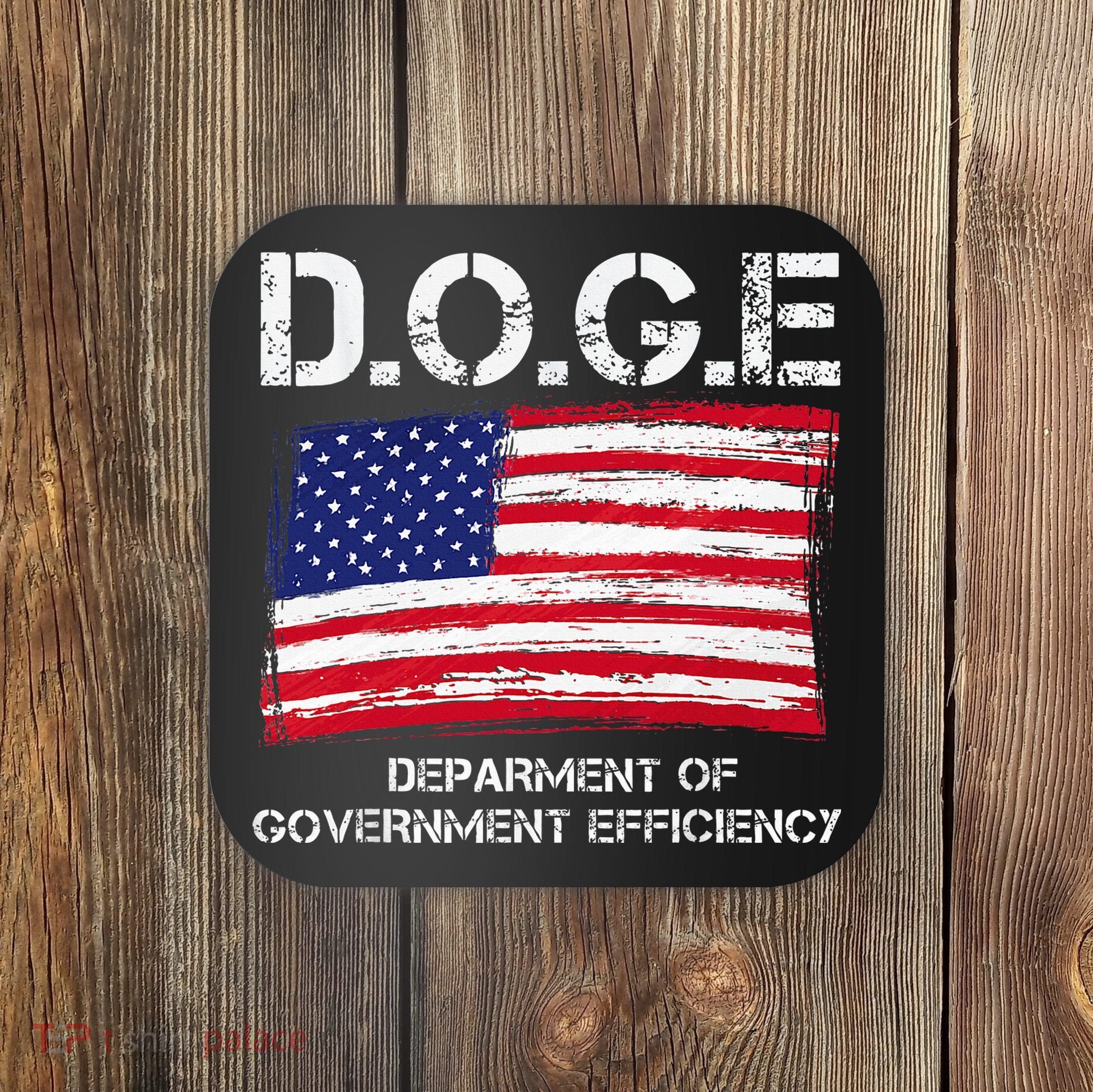 D.O.G.E Doge Department Of Government Efficiency Coaster