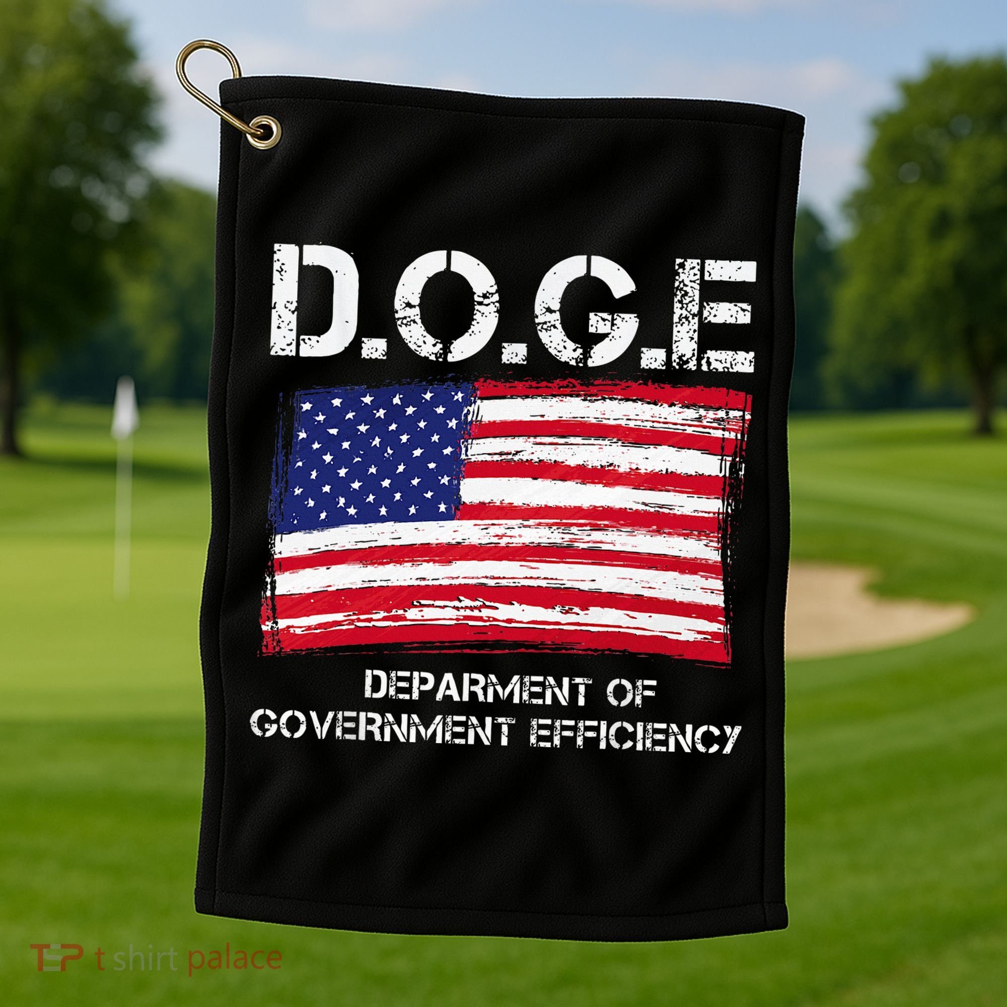 D.O.G.E Doge Department Of Government Efficiency Golf Towel