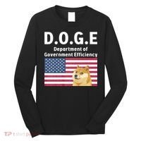 D.O.G.E Doge Department Of Government Efficiency Long Sleeve Shirt thumb 0