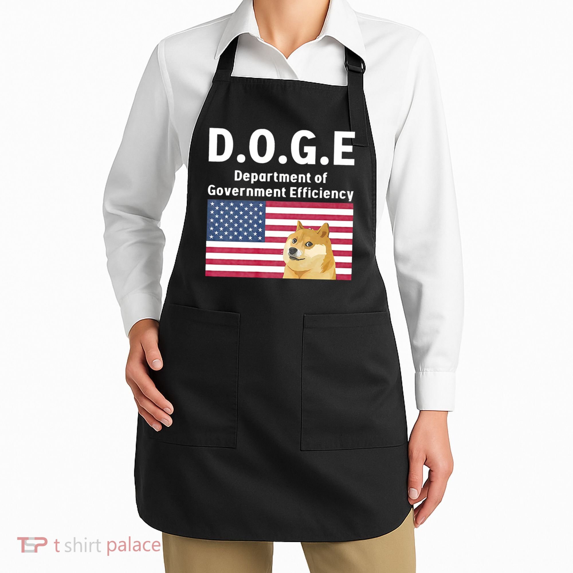 D.O.G.E Doge Department Of Government Efficiency Apron