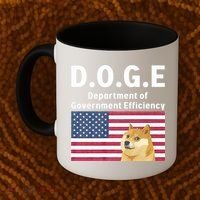 D.O.G.E Doge Department Of Government Efficiency Coffee Mug thumb 2