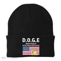 D.O.G.E Doge Department Of Government Efficiency Beanie thumb 0