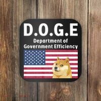 D.O.G.E Doge Department Of Government Efficiency Coaster thumb 0
