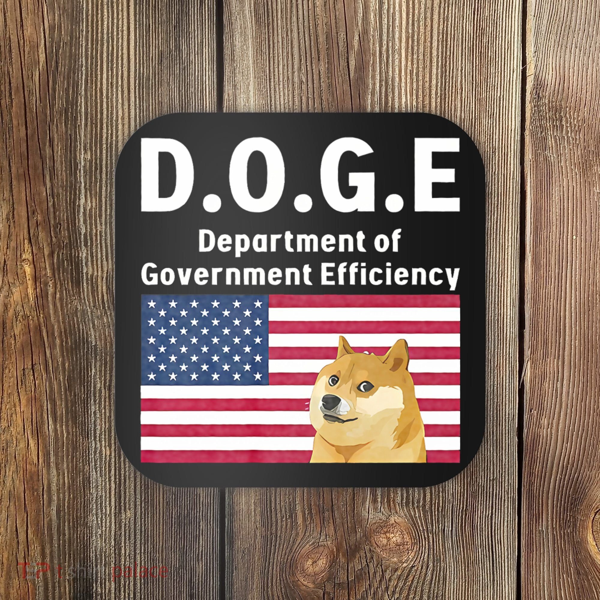 D.O.G.E Doge Department Of Government Efficiency Coaster