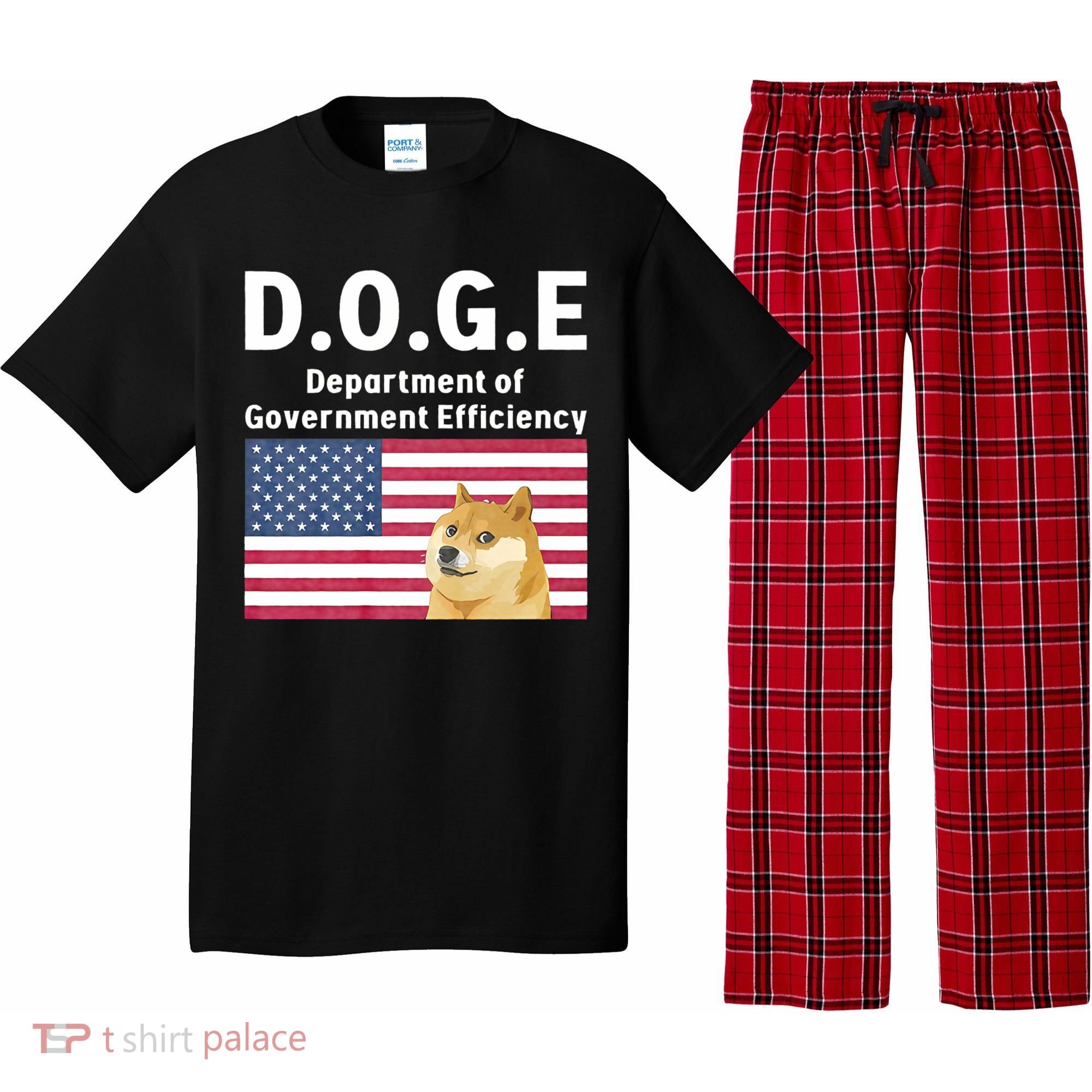 D.O.G.E Doge Department Of Government Efficiency Pajama Set
