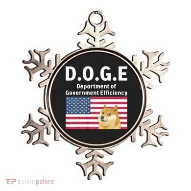 D.O.G.E Doge Department Of Government Efficiency Ornament