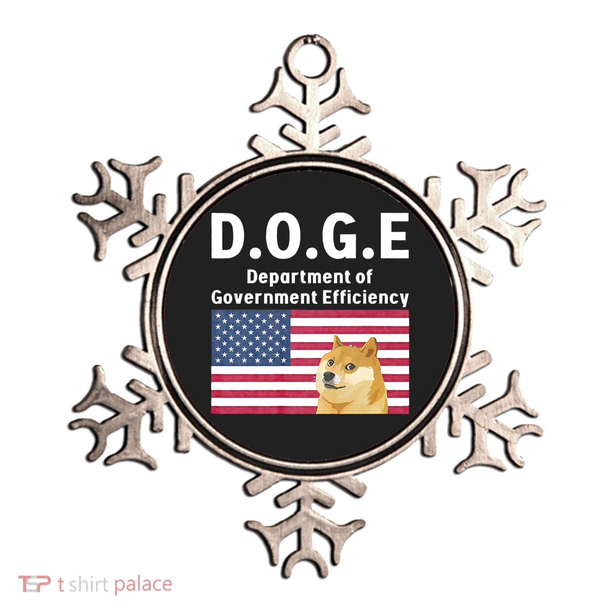 D.O.G.E Doge Department Of Government Efficiency Ornament