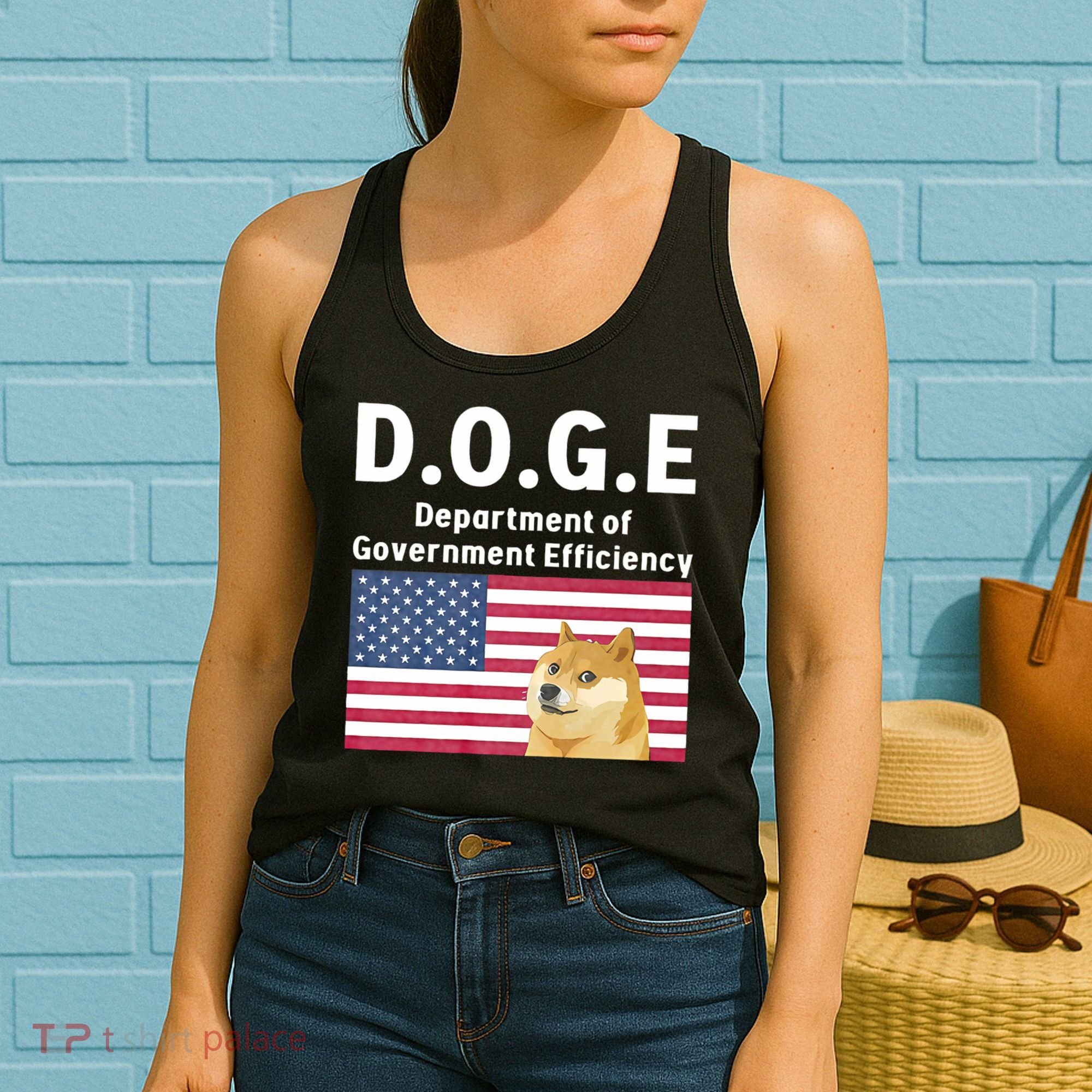 D.O.G.E Doge Department Of Government Efficiency Women's Tank Top