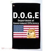 D.O.G.E Doge Department Of Government Efficiency Golf Towel thumb 0