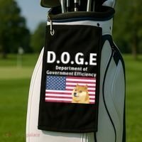 D.O.G.E Doge Department Of Government Efficiency Golf Towel thumb 2