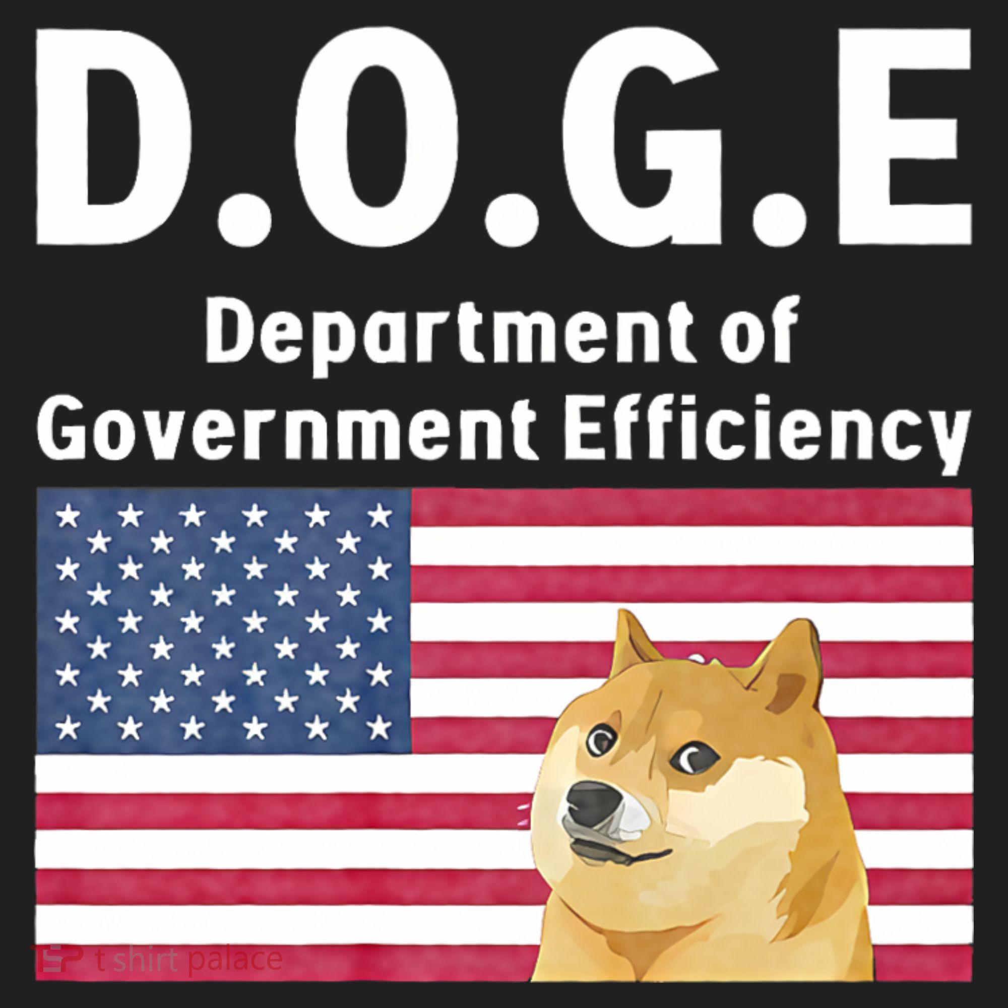 D.O.G.E Doge Department Of Government Efficiency Golf Towel