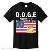 D.O.G.E Doge Department Of Government Efficiency Kids T-Shirt thumb 0