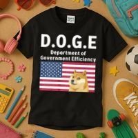 D.O.G.E Doge Department Of Government Efficiency Kids T-Shirt thumb 3