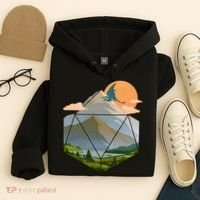 Dungeons Dragons DnD D20 Dice Mountain Nature Scene Hoodie thumb 4