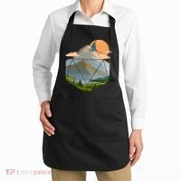 Dungeons Dragons DnD D20 Dice Mountain Nature Scene Apron thumb 2