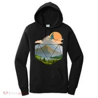 Dungeons Dragons DnD D20 Dice Mountain Nature Scene Women's Hoodie thumb 0