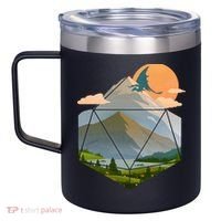Dungeons Dragons DnD D20 Dice Mountain Nature Scene 12oz Stainless Steel Coffee Mug thumb 2