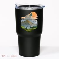 Dungeons Dragons DnD D20 Dice Mountain Nature Scene Tumbler thumb 0