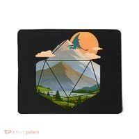 Dungeons Dragons DnD D20 Dice Mountain Nature Scene Mousepad thumb 0