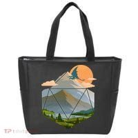 Dungeons Dragons DnD D20 Dice Mountain Nature Scene Tote Bag thumb 0