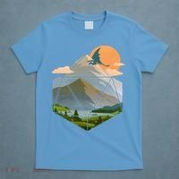 Dungeons Dragons DnD D20 Dice Mountain Nature Scene T-Shirt thumb 4