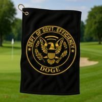 Dixiechick Doge Dept Of Govt Efficiency Golf Towel thumb 1