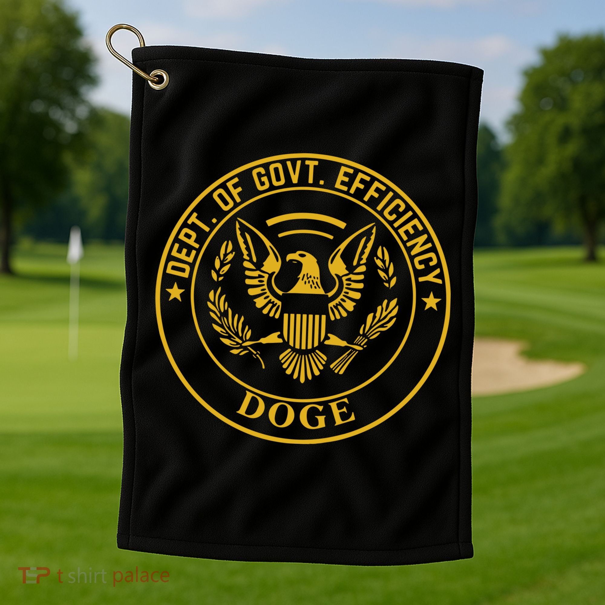 Dixiechick Doge Dept Of Govt Efficiency Golf Towel