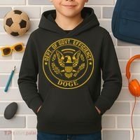 Dixiechick Doge Dept Of Govt Efficiency Kids Hoodie thumb 2