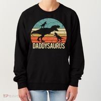 Daddy Dinosaur Daddysaurus 2 Two Christmas For Dad Women's Sweatshirt thumb 0