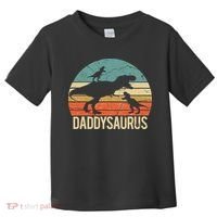 Daddy Dinosaur Daddysaurus 2 Two Christmas For Dad Toddler T-Shirt thumb 0