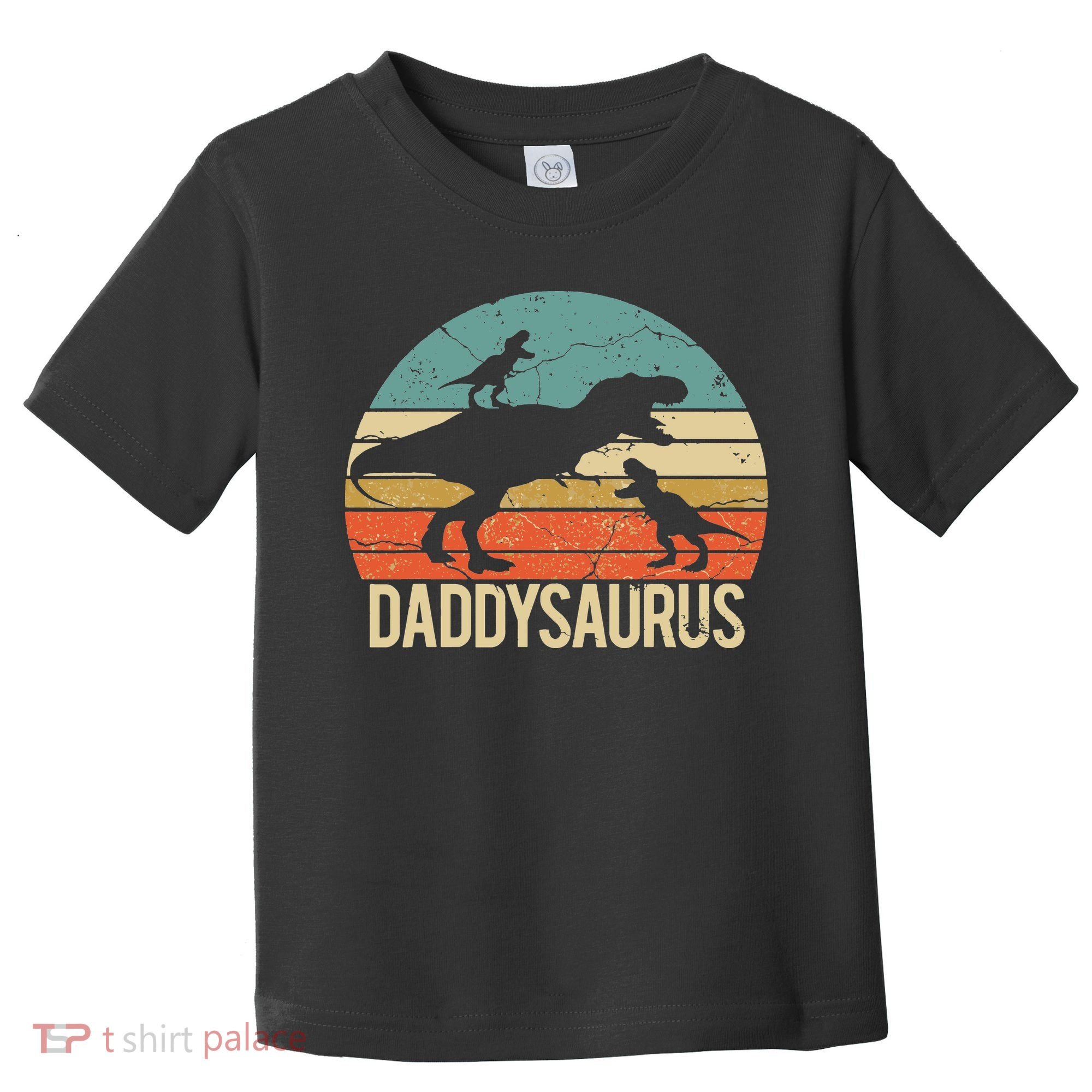 Daddy Dinosaur Daddysaurus 2 Two Christmas For Dad Toddler T-Shirt