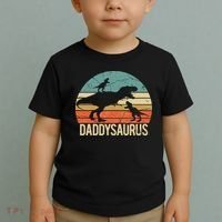 Daddy Dinosaur Daddysaurus 2 Two Christmas For Dad Toddler T-Shirt thumb 2