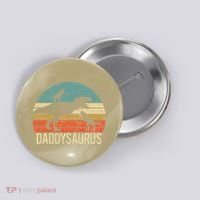 Daddy Dinosaur Daddysaurus 2 Two Christmas For Dad Button thumb 0