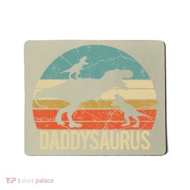 Daddy Dinosaur Daddysaurus 2 Two Christmas For Dad Mousepad