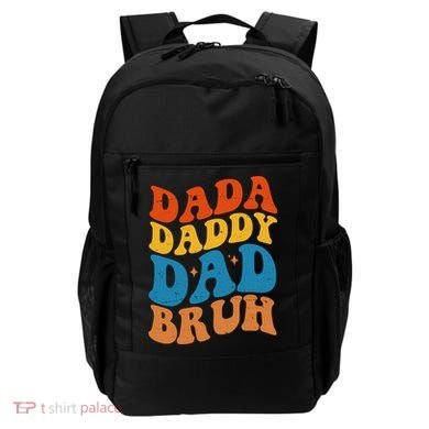 Dada Daddy Dad Bruh Retro Vintage Backpack