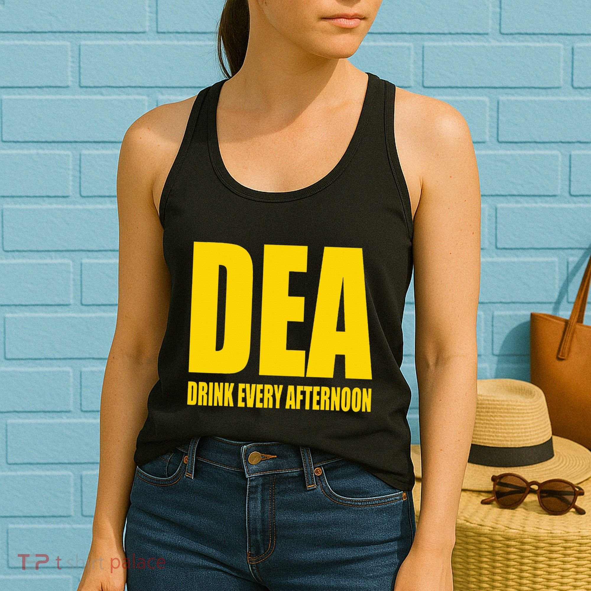 Dea Drink Every Afternoon Funny Drinking Parody Gift Women's Tank Top