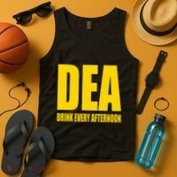 Dea Drink Every Afternoon Funny Drinking Parody Gift Tank Top thumb 4