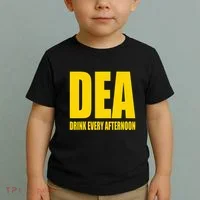 Dea Drink Every Afternoon Funny Drinking Parody Gift Toddler T-Shirt thumb 2