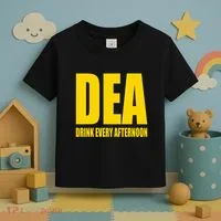 Dea Drink Every Afternoon Funny Drinking Parody Gift Toddler T-Shirt thumb 3