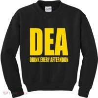 Dea Drink Every Afternoon Funny Drinking Parody Gift Kids Sweatshirt thumb 0