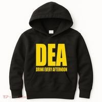 Dea Drink Every Afternoon Funny Drinking Parody Gift Kids Hoodie thumb 0