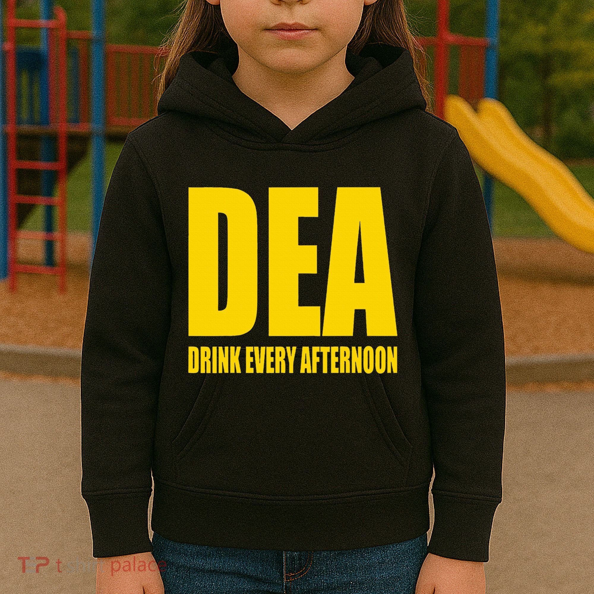 Dea Drink Every Afternoon Funny Drinking Parody Gift Kids Hoodie